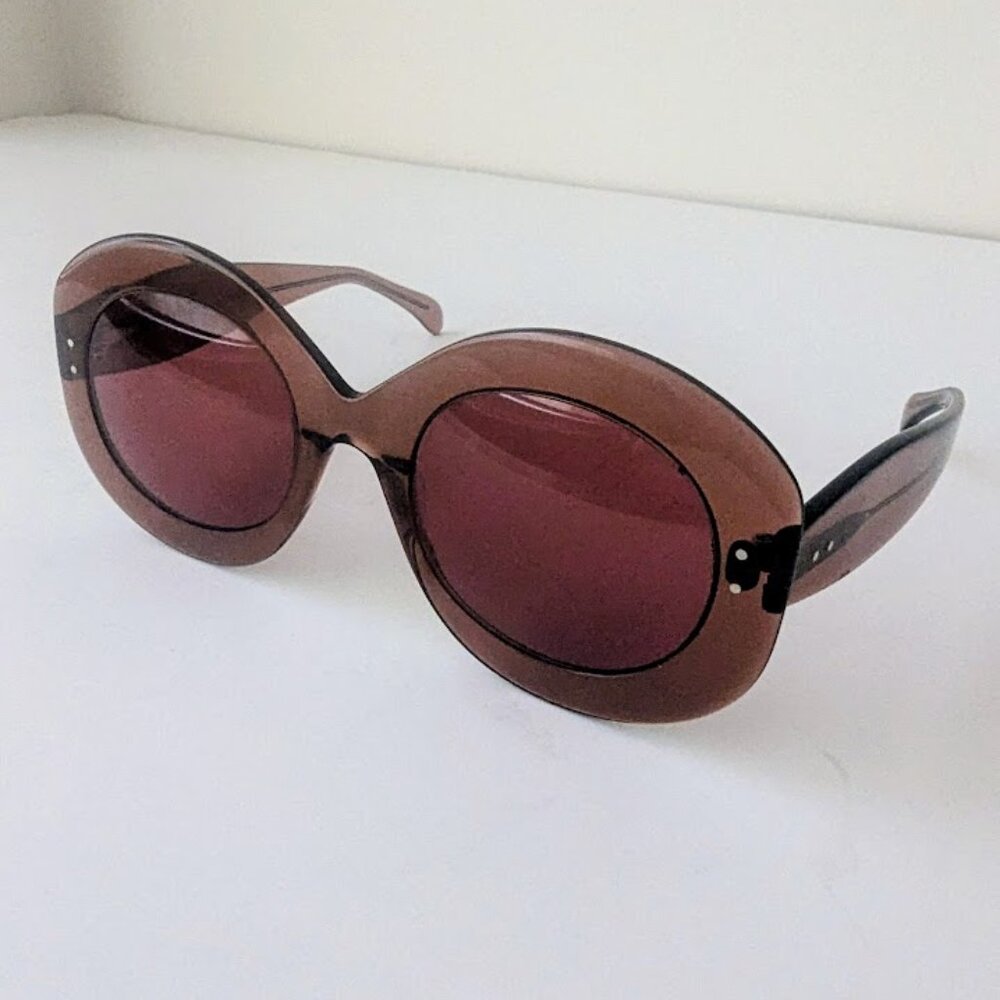 Alaïa Oversized sunglasses Pink, Plastic